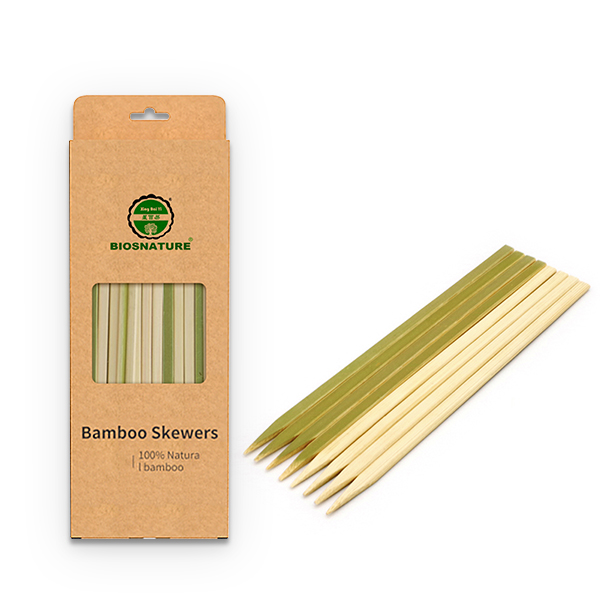 Flat bamboo skewer